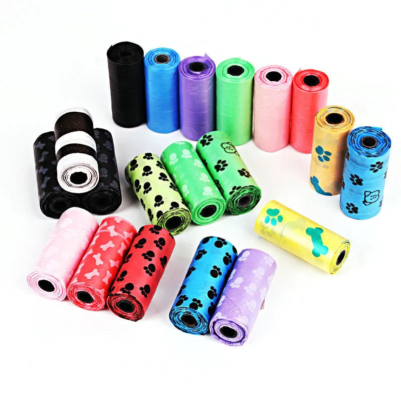 New Dog Poop Bag for Dog Pets Waste Garbage Bags Carrier Biodegradable Clean - up BagWaste Pick Up Clean Bag for Dog - Purrfect Pet Kingdom