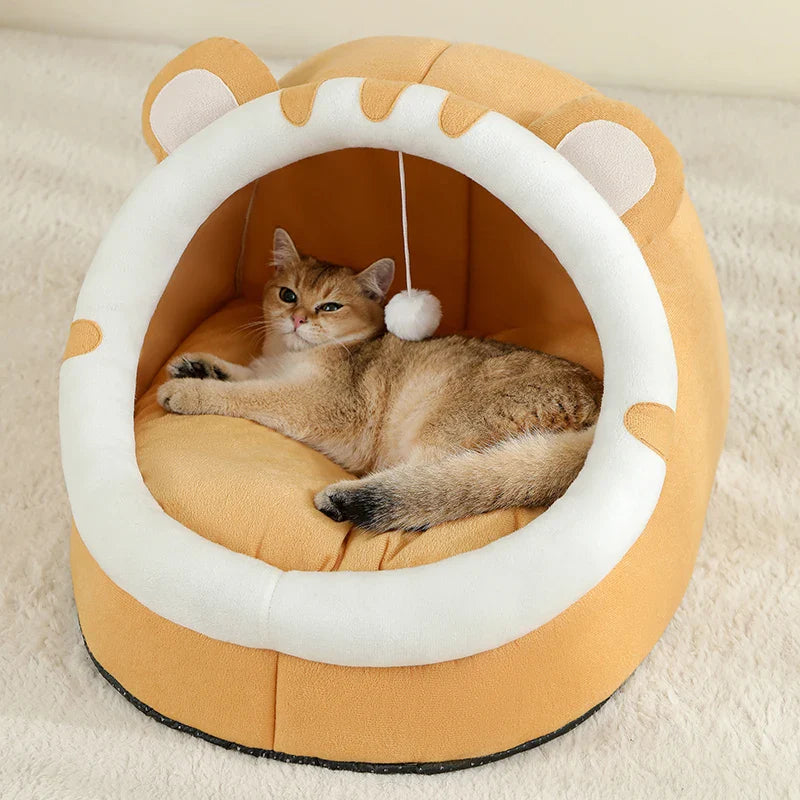 Cat Cave Bed – Washable Cat Bed & Cozy Hideaway - WTN Essentials