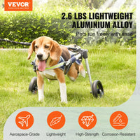 VEVOR Pet Freedom 2-Wheel Dog Wheelchair