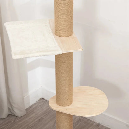 Multi Layer Solid Wood Cat Climbing Frame 🐱