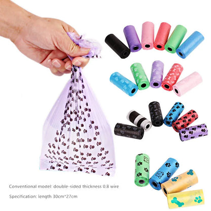 New Dog Poop Bag for Dog Pets Waste Garbage Bags Carrier Biodegradable Clean - up BagWaste Pick Up Clean Bag for Dog - Purrfect Pet Kingdom