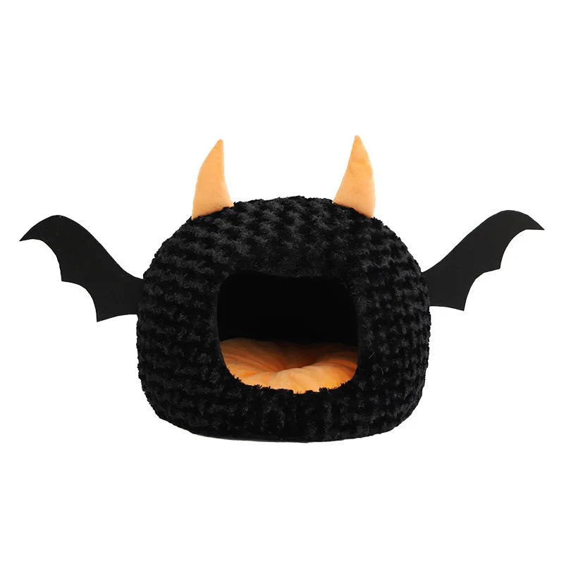 Halloween Bat Pet Cave Bed - Cozy Fall & Winter Warmth - Purrfect Pet Kingdom