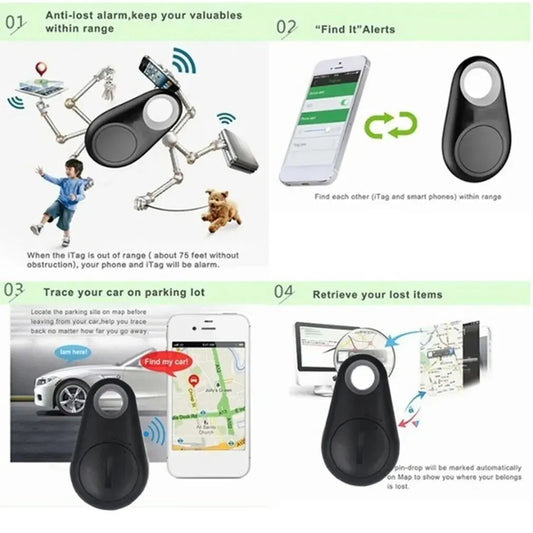 Mini Dog GPS Bluetooth 5.0 Tracker Anti-Lost Device Round