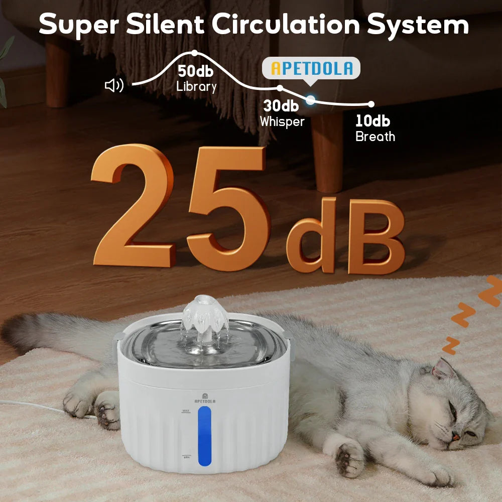 Cat Bed APETDOLA Water Fountain Automatic Water Dispenser - lifestyle product image for cat bed