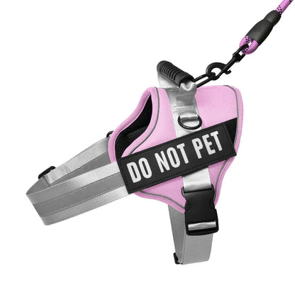 KOMMILIFE Adjustable Personalized Reflective Breathable Pet Dog Harness Vest For Small Medium Large Dogs