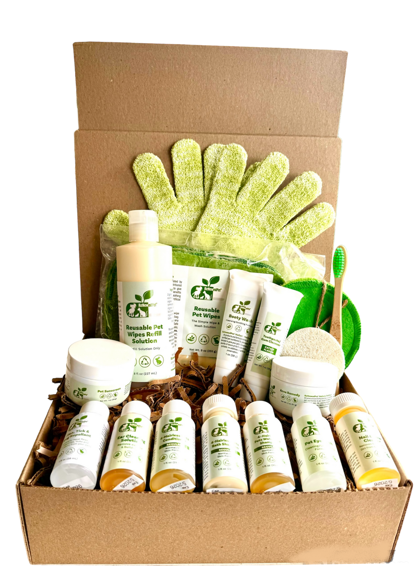 4 - HAIRLESS PETS ULTIMATE GROOMING KIT - 4 Nudie Pets - ReNewedPet - RESTORATIVE - SAMPLE SIZE  ($11.90/oz.) - CAT - sku - 21194398466107