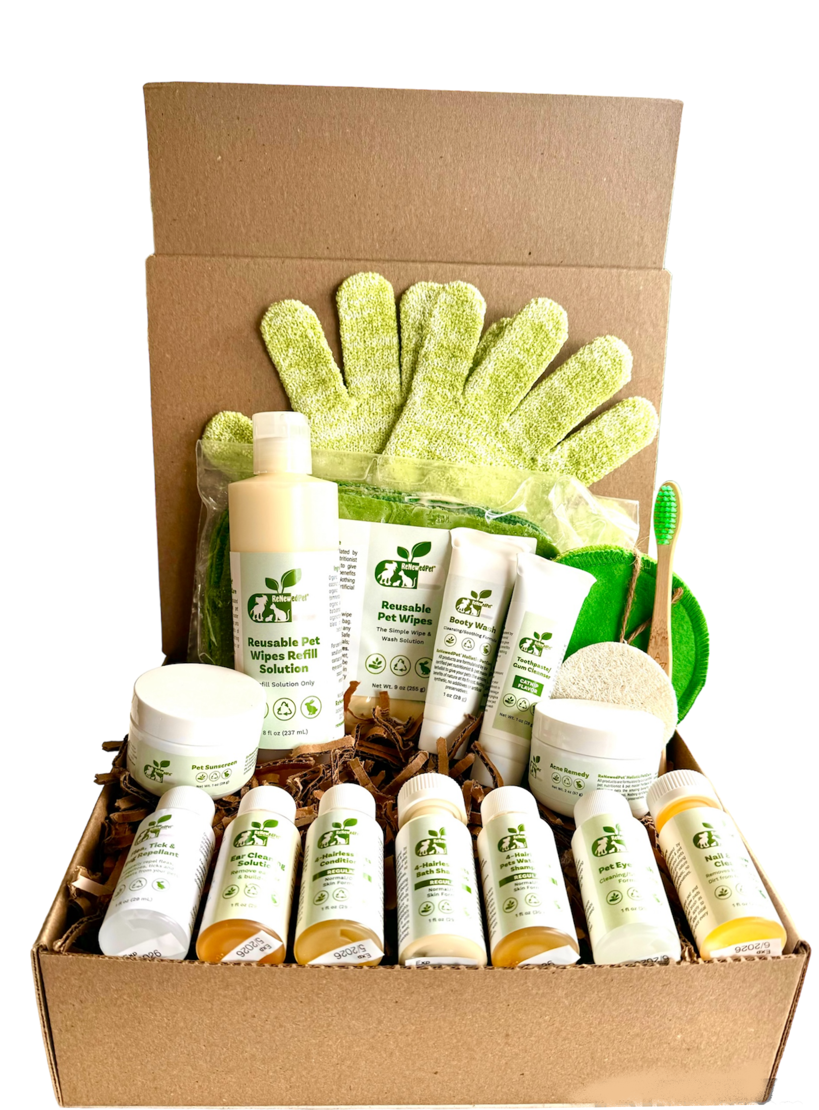 4 - HAIRLESS PETS ULTIMATE GROOMING KIT - 4 Nudie Pets - ReNewedPet - RESTORATIVE - SAMPLE SIZE  ($11.90/oz.) - CAT - sku - 21194398466107