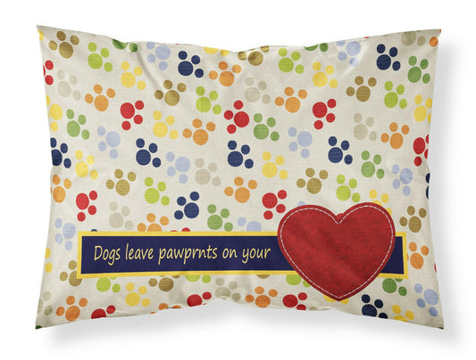 Dogs leave pawprints on your heart Standard Pillowcases – Artistic Decorative Front, Crisp White Back SB3054PILLOWCASE
