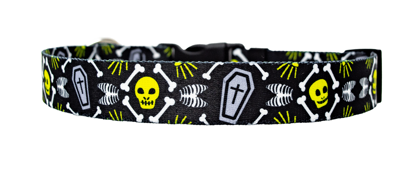 Scary Skeletons Dog Collar