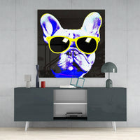 Cool Dog Glass Wall Art  || Designers Collection