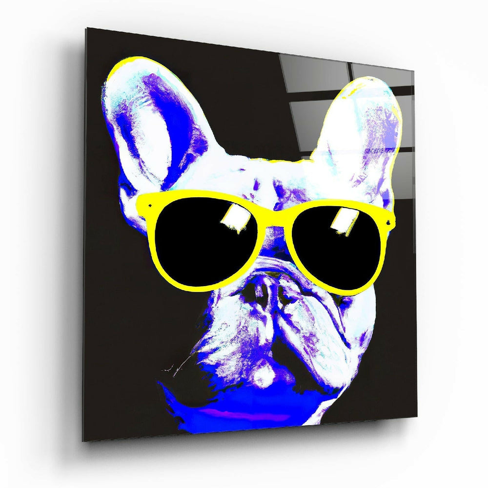 Cool Dog Glass Wall Art  || Designers Collection