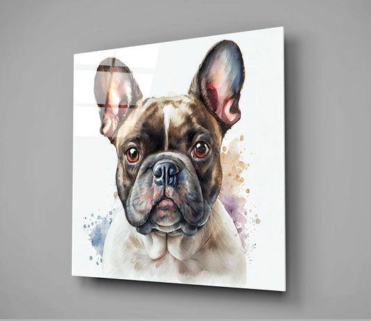 Cute Dog Glass Wall Art  || Designers Collection