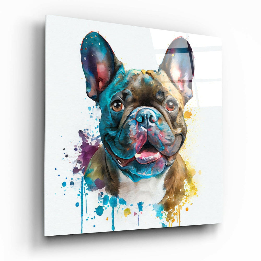 Cute Dog Glass Wall Art  || Designers Collection