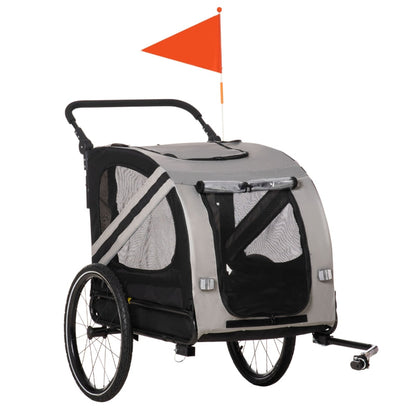2-In-1 Pet Bike Trailer Stroller Jogging 🚴
