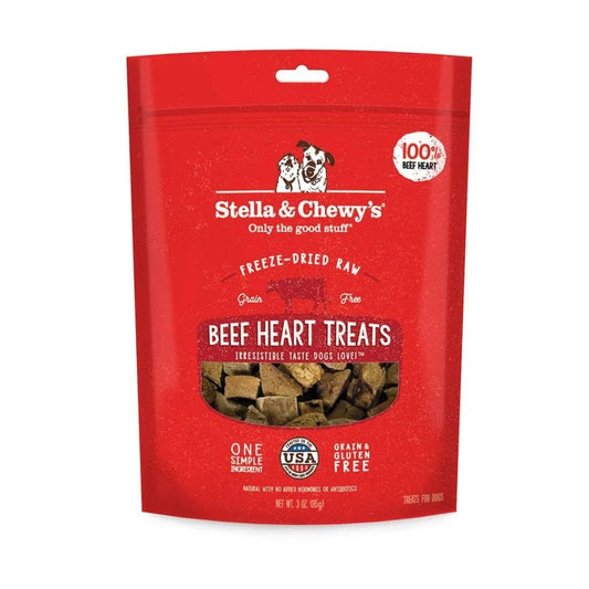 Stella & Chewy's Freeze Dried Beef Heart Dog Treat (3oz) - Stella & Chewy's Dog Treats - The Family Pet