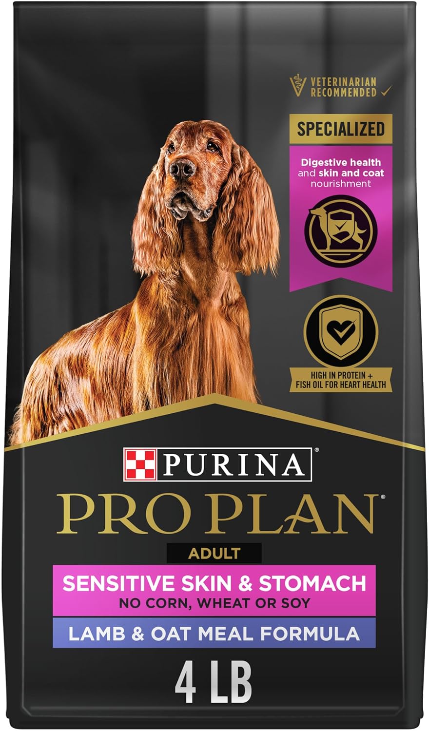 Purina Pro Plan Sensitive Skin & Sensitive Stomach Lamb & Oat Meal Formula - Dry Dog Food - The Family Pet