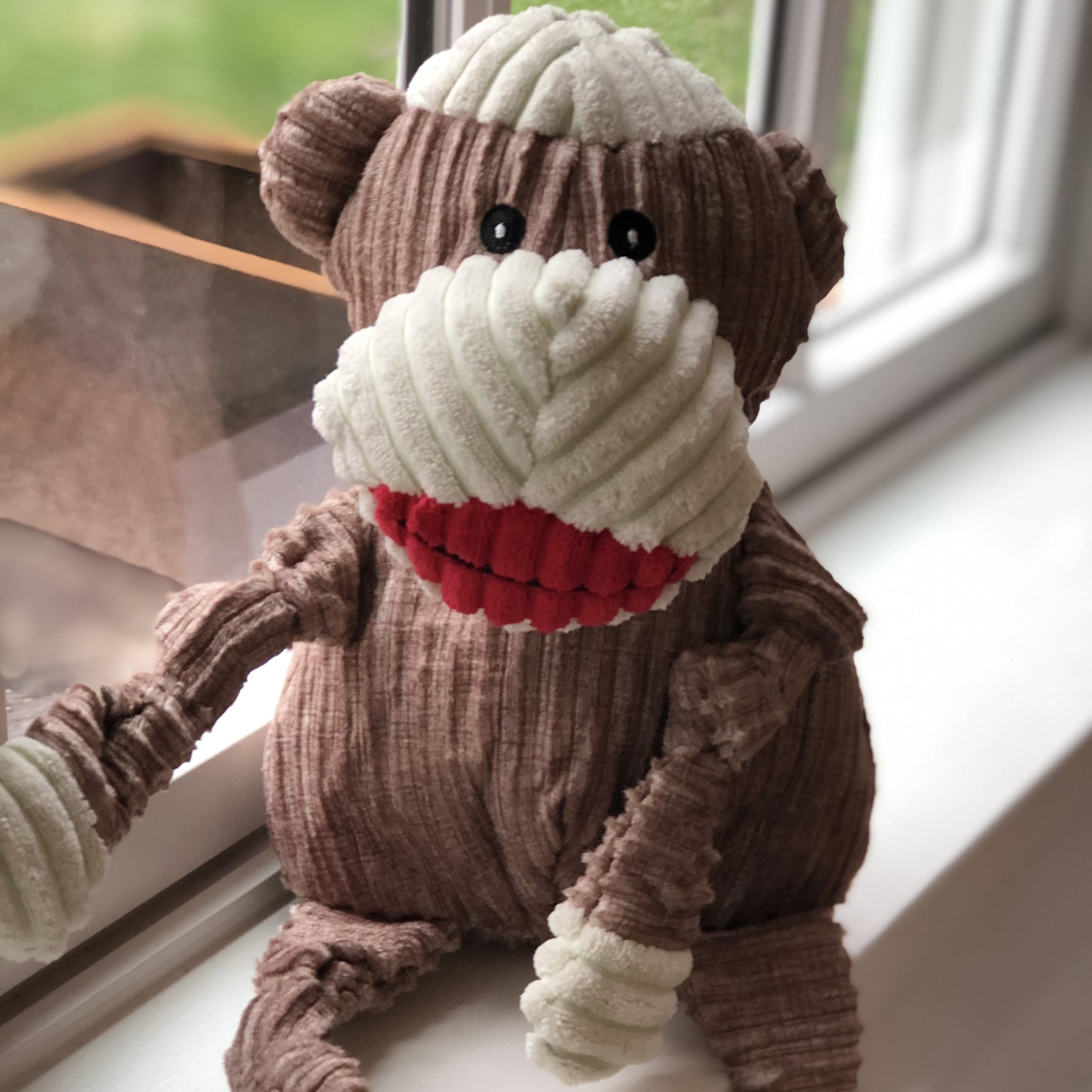 Dog Toy Stuey Sock Monkey Knottie Plush Toy for Daily Use - gallery product image for dog toy