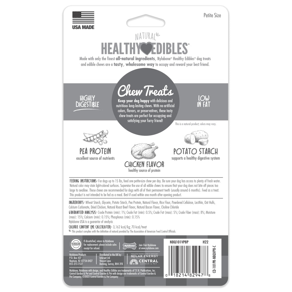 Dog Chew Treats Chicken Flavor 6.7 Oz 🐔