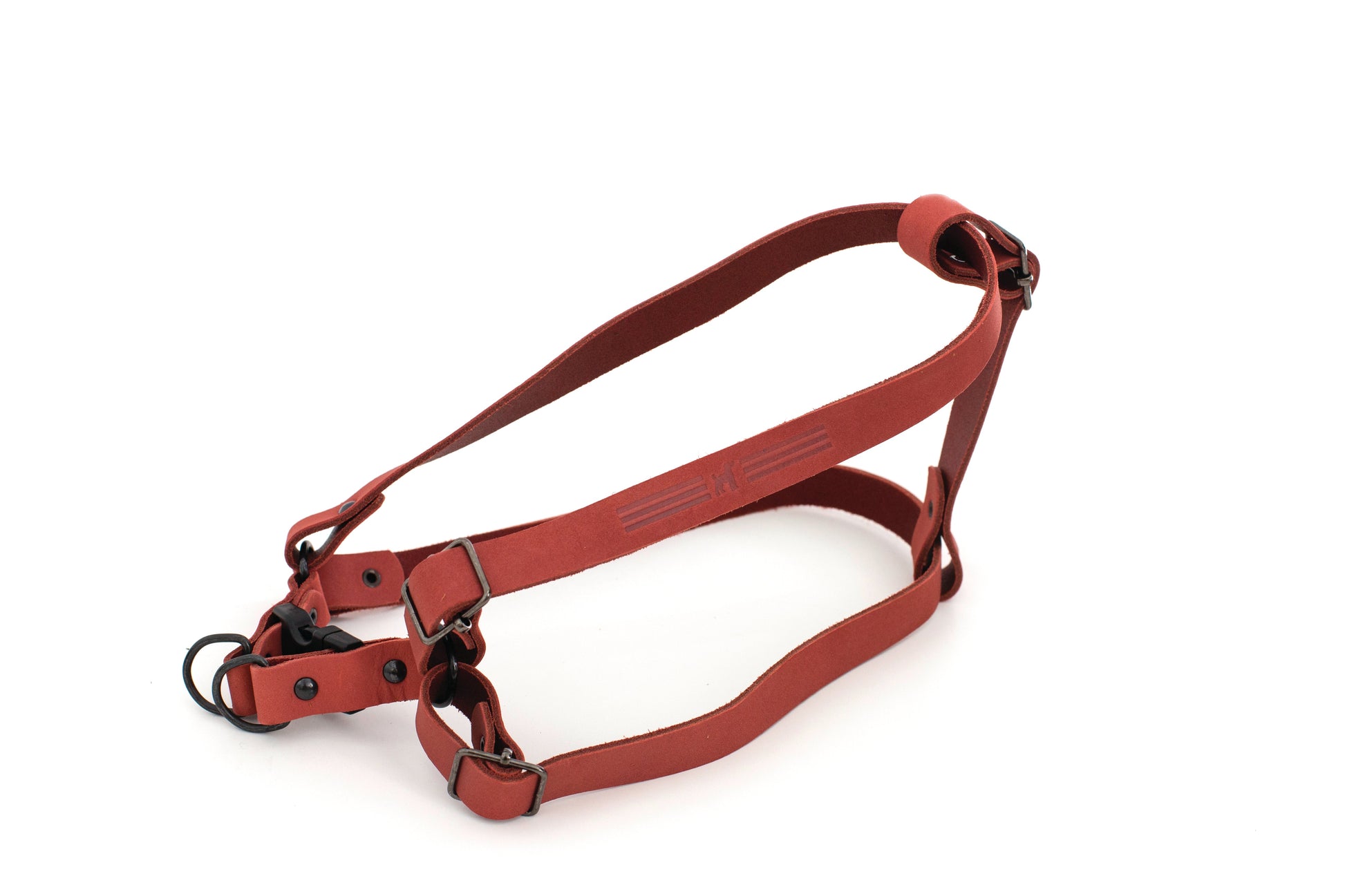 Dog Collar Sport Style Leather Step In Harness for Daily Use - close up product image for dog collar