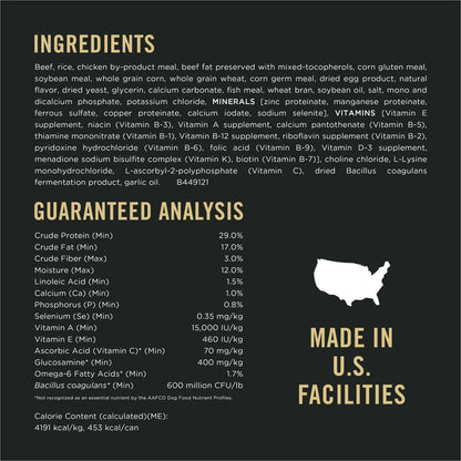 Pro Plan Small Breed Shredded Blend Beef & Rice Dog Food Dry