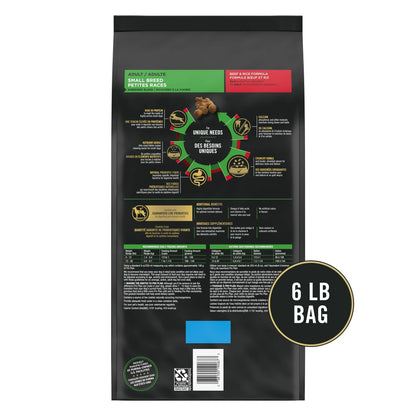 Pro Plan Small Breed Shredded Blend Beef & Rice Dog Food Dry