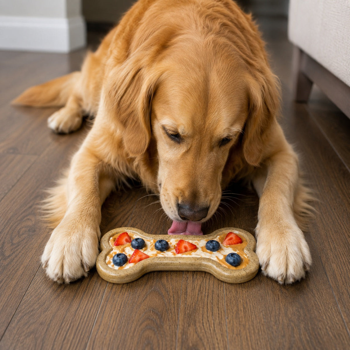 Bone Echew Ultra Durable Nylon Dog Chew Toy For Aggressive - lifestyle view