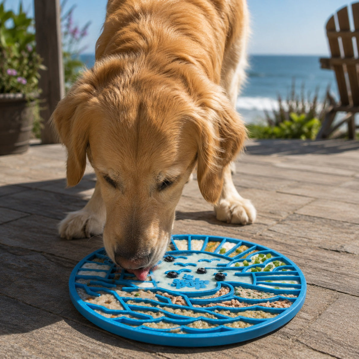 Lighthouse Emat Enrichment Lick Mat For Dogs And Cats With - lifestyle view