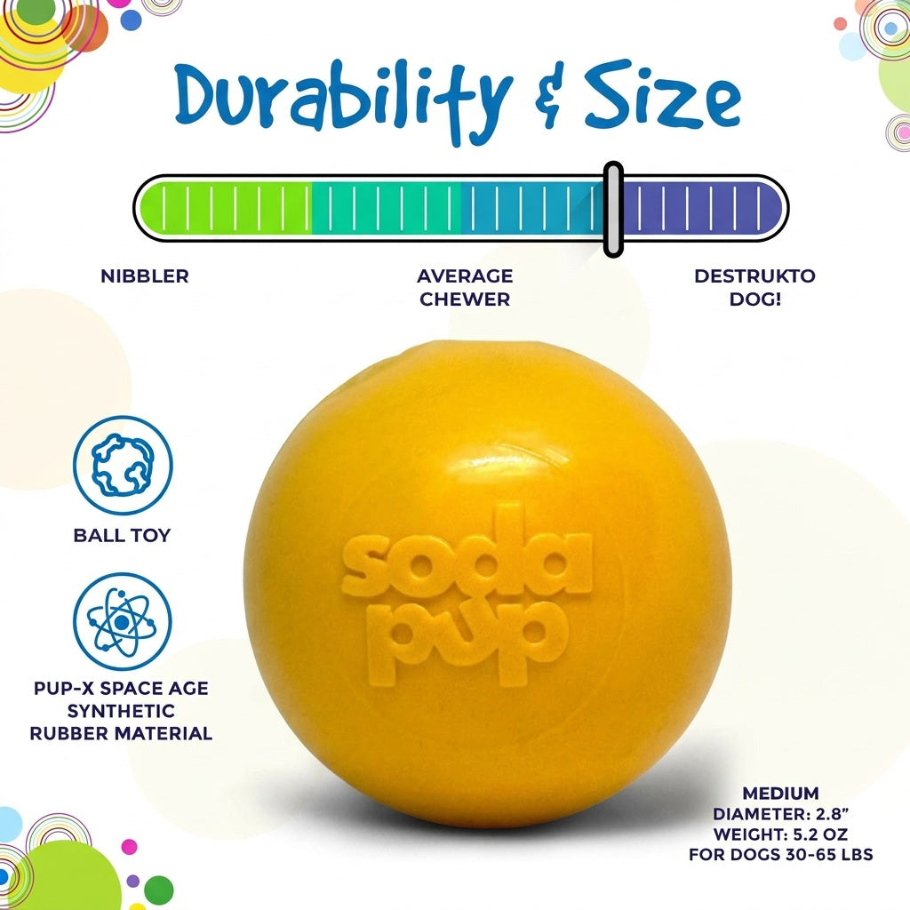 Dog Treats Squeak Ball Durable Squeaky Toy Floats Chew Toy - gallery product image for dog treats