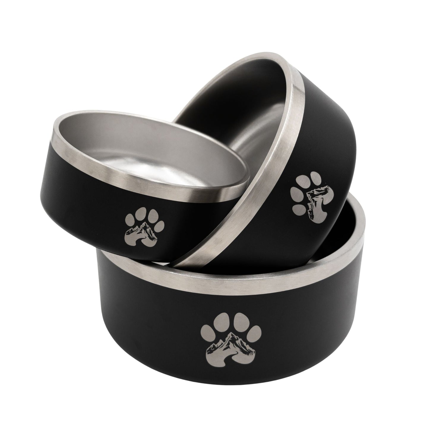 Stainless Steel Feeder Bowl - Stainless Steel Pet Bowls - Wasatch Pup