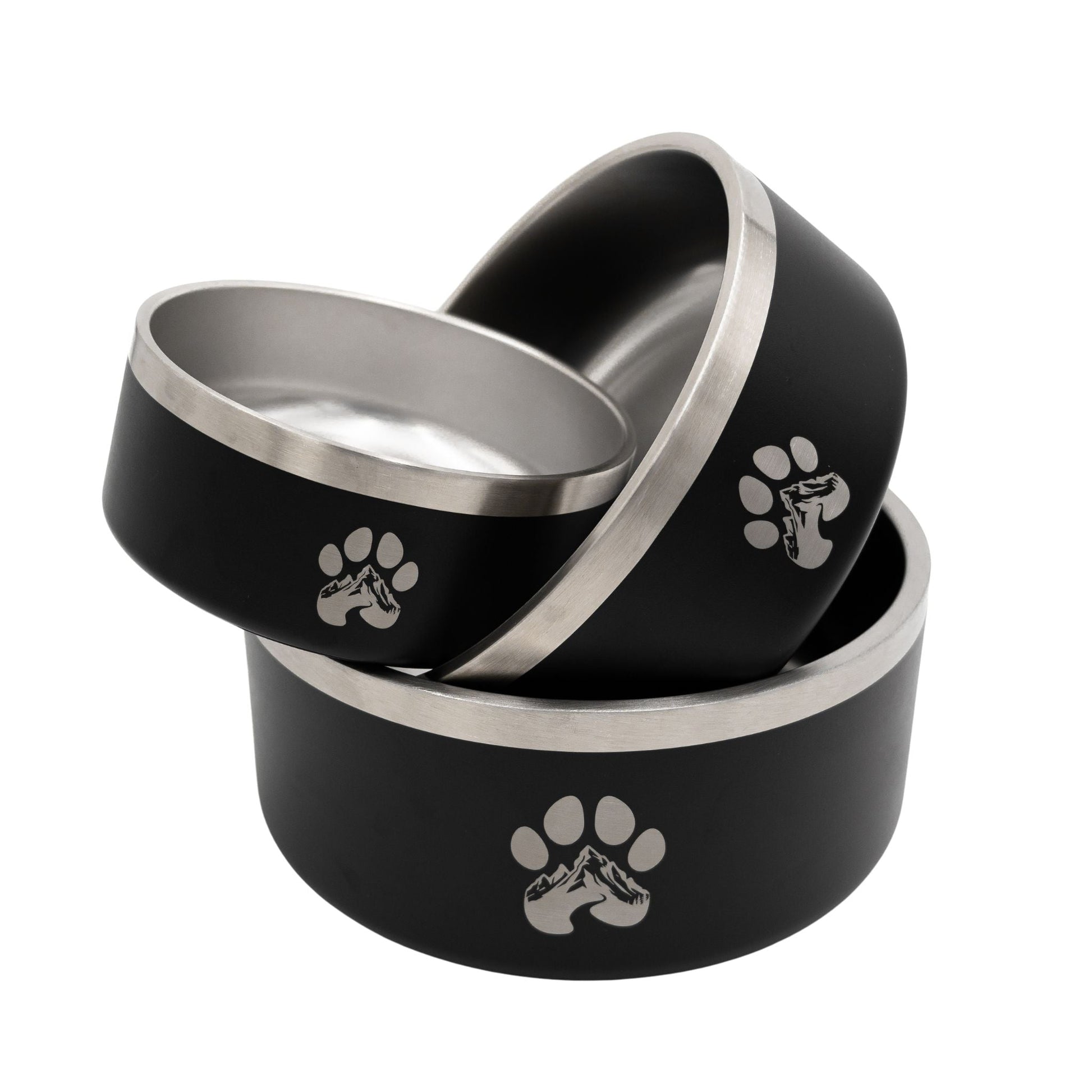 Stainless Steel Feeder Bowl - Stainless Steel Pet Bowls - Wasatch Pup