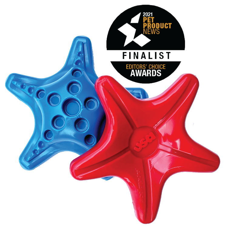Starfish Nylon Dog Chew Toy for Aggressive Chewers | USA Made | SodaPup