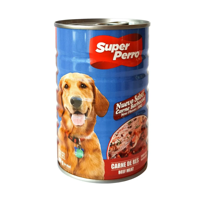 Super Perro Beef Meat Adult Wet Dog Food Can (14.11 oz)
