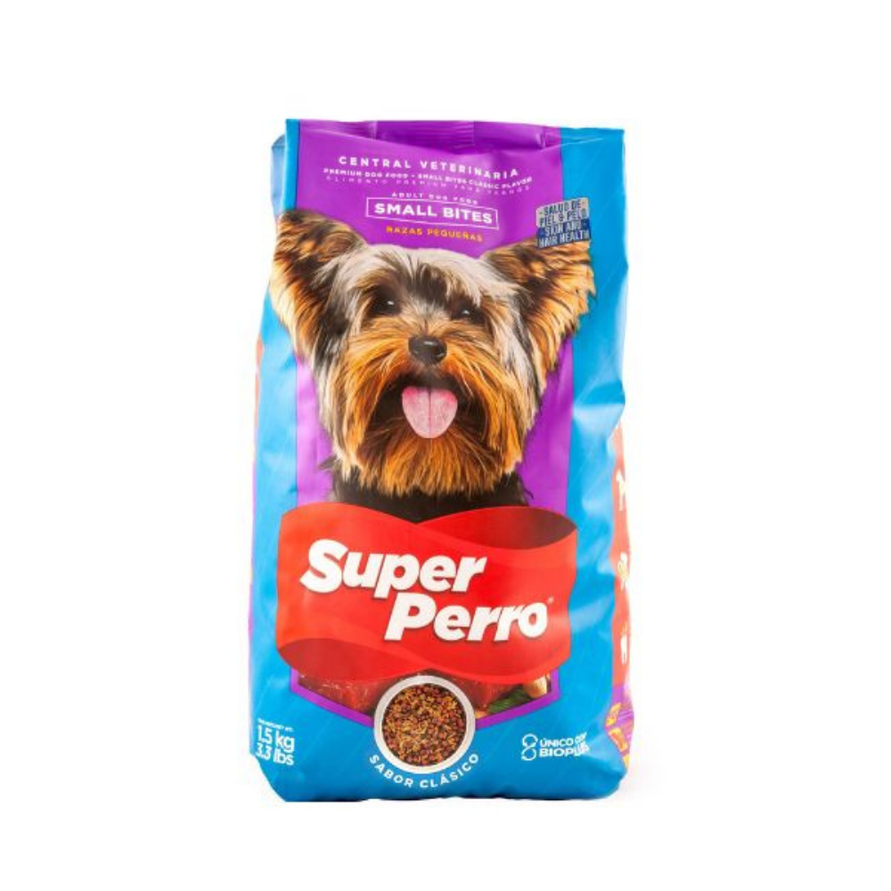 Super Perro Small Bites Classic Flavor Adult Dog Food (3.3 lb) - Super Perro Dog Food - Farmacias Savia - Default Title - 7441007801574