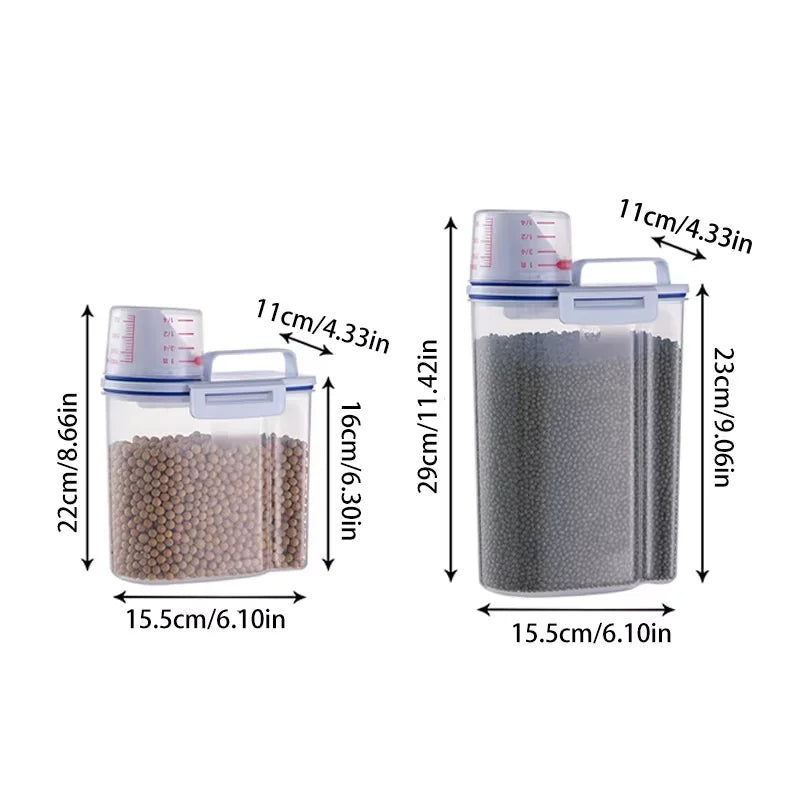 Pet Food Storage Container Airtight 1.5KG 🥫 - Purrfect Pet Kingdom