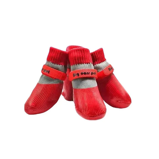 Winter Waterproof Dog Sport Boots - Warm Anti-Slip Walking Shoes for Small & Medium Dogs