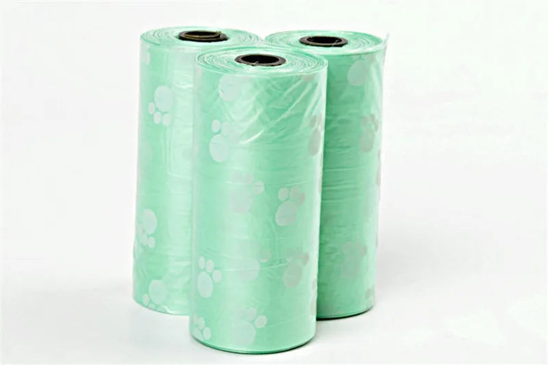 New Dog Poop Bag for Dog Pets Waste Garbage Bags Carrier Biodegradable Clean - up BagWaste Pick Up Clean Bag for Dog - Purrfect Pet Kingdom