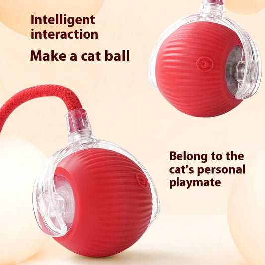 Rechargeable Interactive Smart Cat Toy - Automatic Rolling Ball Pet Accessories