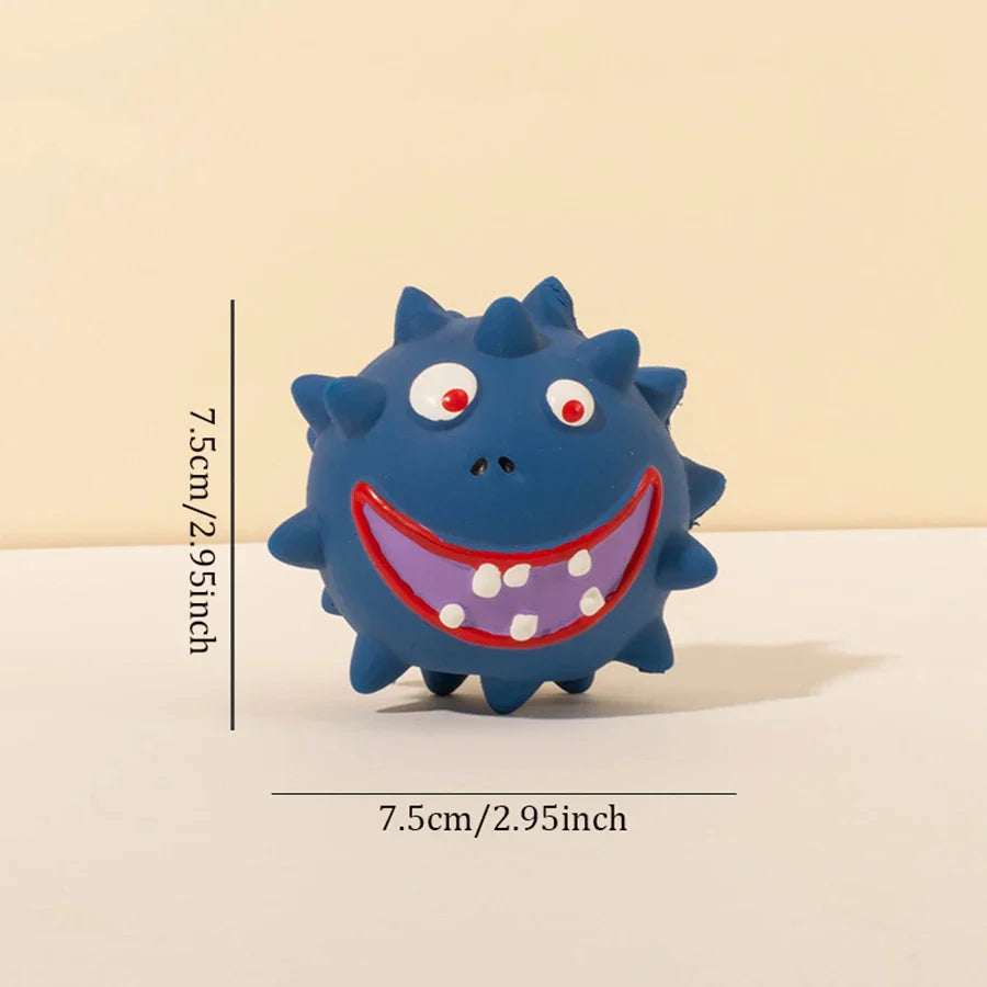 Squeaky Thorn Dog Chew Toy – Bite Resistant & Tooth Cleaning - WTN Essentials - blue - 14:173#blue;200007763:201336100