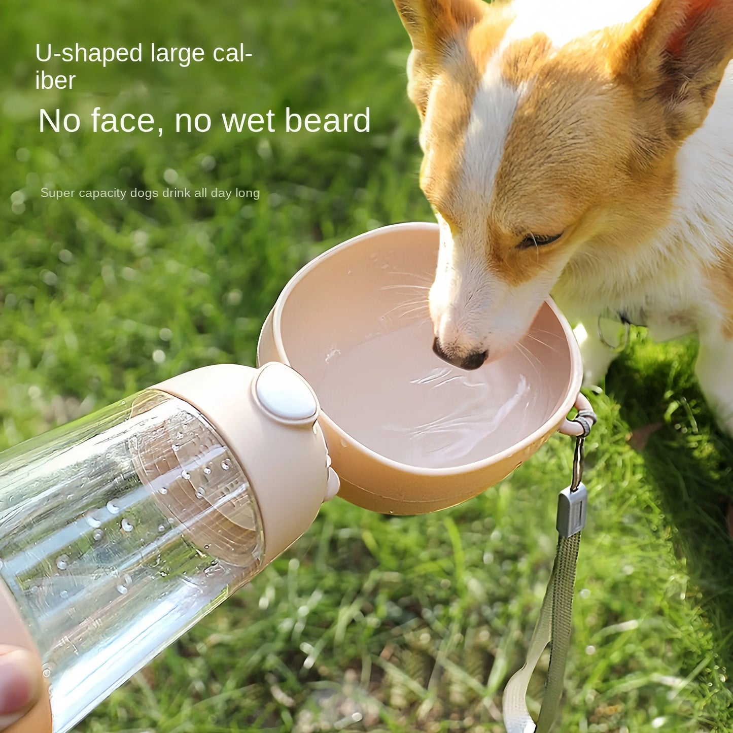 Portable Dog Water Bottle Food Dispenser 2-in-1 🚰