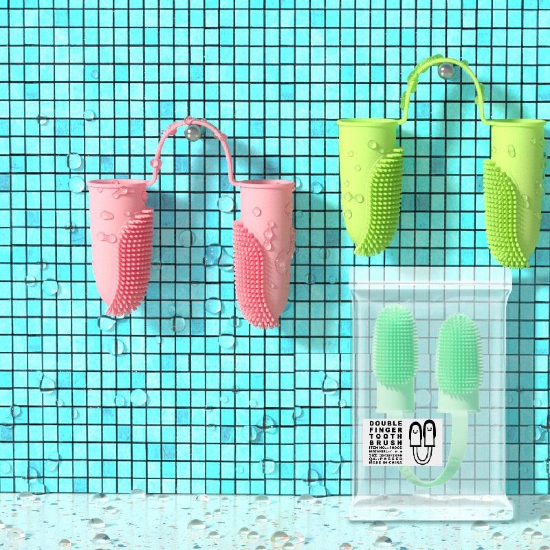 Dog Super Soft Pet Finger Toothbrush Teeth Cleaning Bad Breath