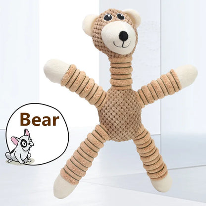 Reliable Large Dog Squeaky Plush Toy – Animal Shape