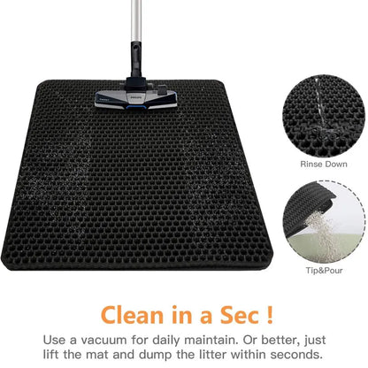 Cat Litter Mat Waterproof Double Layer Trapping 🐾