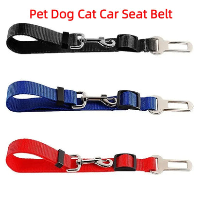 Adjustable Nylon Dog Car Seat Belt Safety Tether for Pets