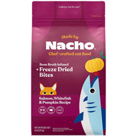 Made By Nacho Salmon/White Fish/ Pumpkin Cat Food (4lb)