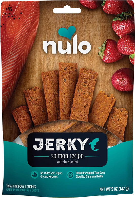 Nulo Freestyle Salmon Jerky Strips Natural Healthy Dog Treats