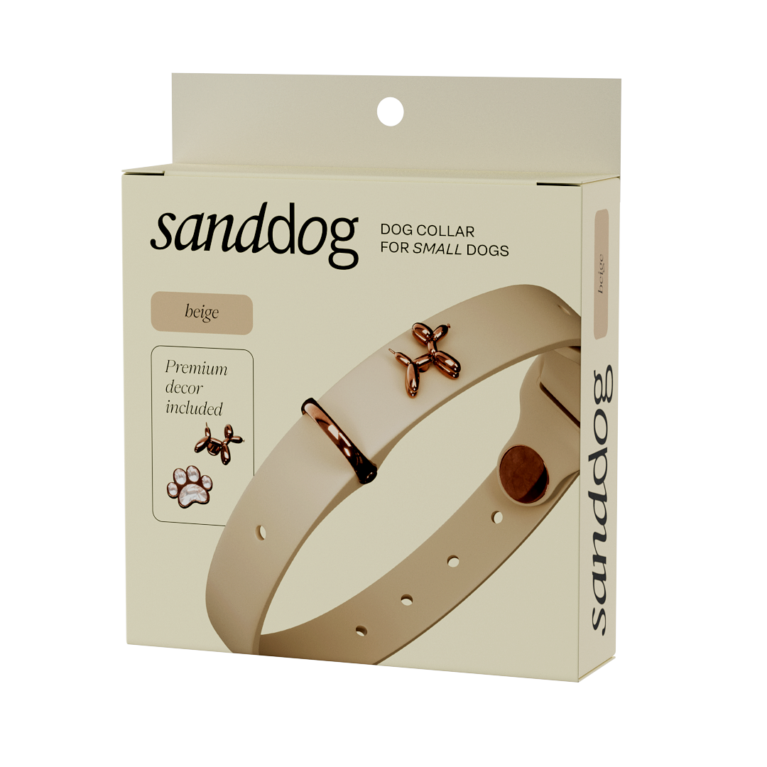 Ballon Beige Dog Collar | Premium Collar | SANDDOG - SANDDOG