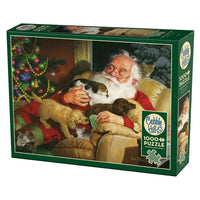 Santa's Quiet Time 1000 Piece Jigsaw Puzzle Cobble Hill