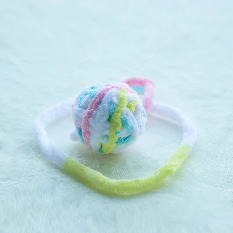 Colorful Yarn Ball Cat Toys with Bell - WTN Essentials