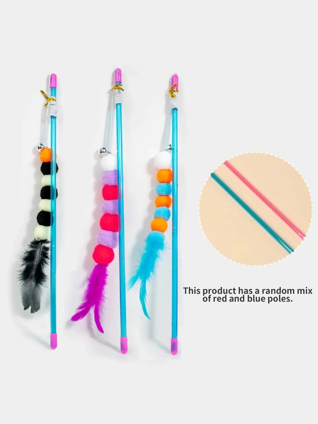 Elastic String Cat Teaser Wand with Faux Fur Bug - WTN Essentials