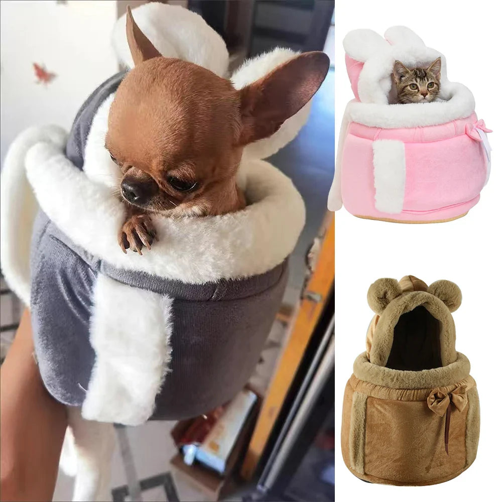 Winter Warm Pet Carrier Backpack - Small Dogs Chihuahua